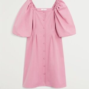 Mango Pink Midi Dress